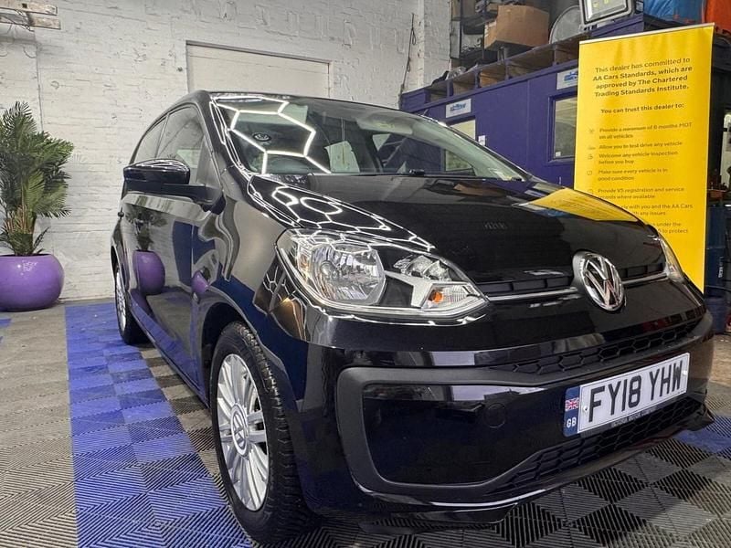 Used VW up! move up! 60 HP (44 kW) 2018 Black Hatchback