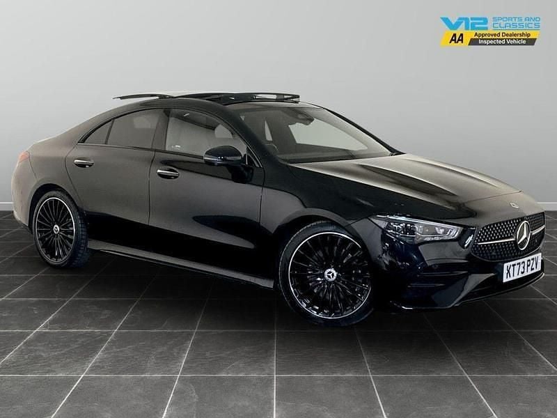 Black Used 2023 Mercedes CLA200 AMG Line Premium Plus Coupe | £27,195 (Fair price) - Image 1/2