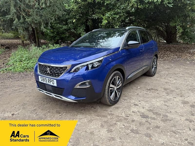 Blue Used 2019 Peugeot 3008 GT-line Hatchback | £11,495 (Fair price) - Image 1/4