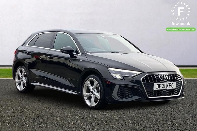 Black Used 2021 Audi A3 e-tron S-Line Hatchback | £17,499 (Fair price) - Image 1/4