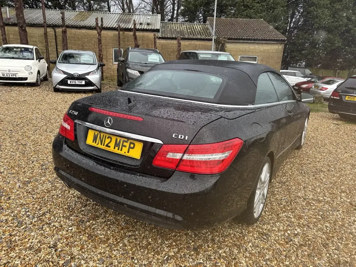 Used Mercedes E250 204 HP (150 kW) 2012 Black Cabriolet