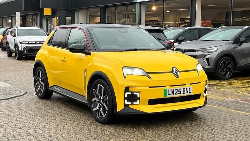 Pop yellow with black roof + red roof line Used 2025 Renault R5 Urban Hatchback | £22,066 (Good price) - Image 1/1