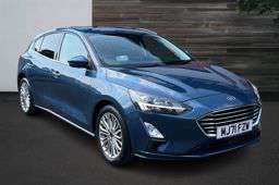 Blue Used 2021 Ford Focus Titanium X Hatchback | £15,249 (Fair price) - Image 1/4