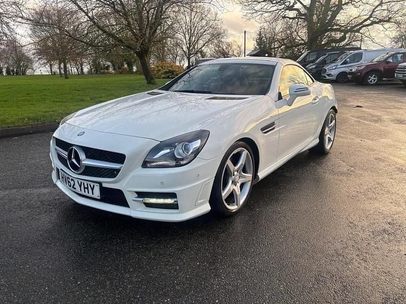 Begagnad Mercedes SLK250 AMG 2012 Vit Cab
