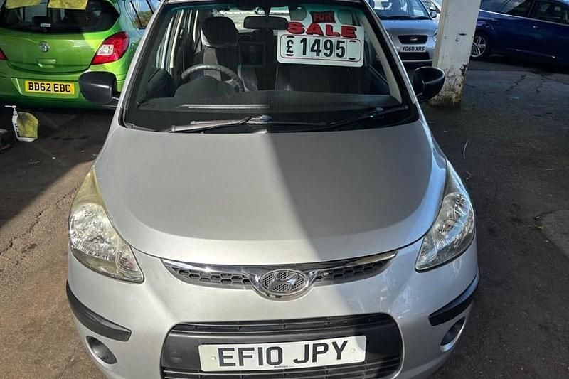 Silver Used 2010 Hyundai i10 Classic Hatchback | £1,495 (Good price) - Image 1/1
