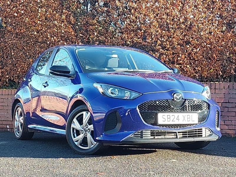 Blue Used 2024 Mazda 2 Exclusive-Line Hatchback | £16,798 (Fair price) - Image 1/4