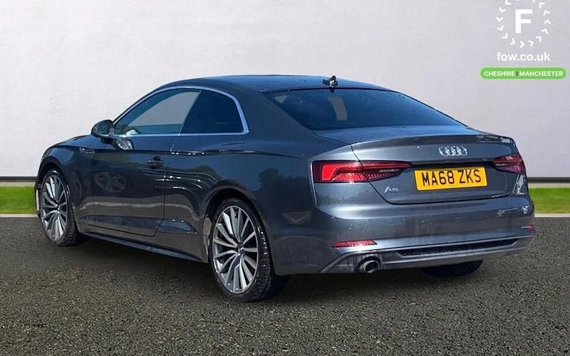 Second-hand Audi A5 S-Line 150 CP (110 kW) 2018 Gri Coupe
