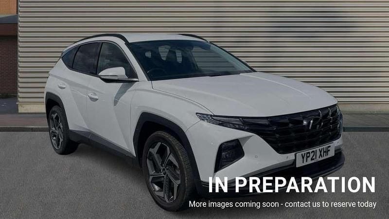 White Used 2021 Hyundai Tucson Premium SUV | £18,979 (Fair price) - Image 1/4