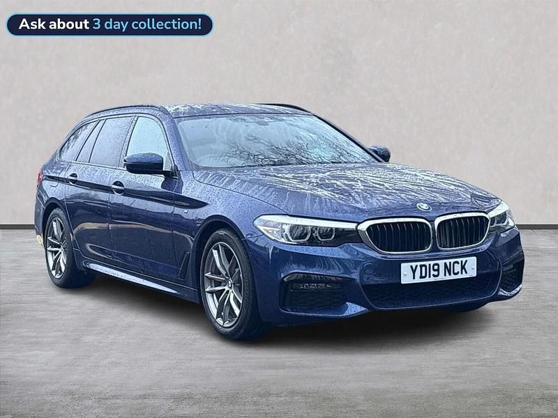 Blue Used 2019 BMW 520 M Sport Estate | £16,490 (Good price) - Image 1/4