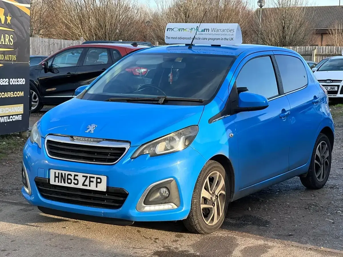 Used Peugeot 108 Allure 82 HP (60 kW) 2015 Blue Hatchback