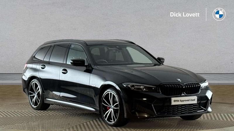 Black Used 2022 BMW 330e M Sport Estate | £28,500 (A bit pricey) - Image 1/4