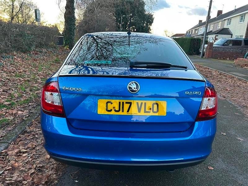 Used Skoda Rapid Sport 110 HP (80 kW) 2017 Blue Hatchback