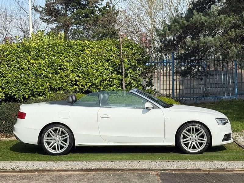 Used Audi A5 Cabriolet S-Line 2014 White Cabriolet