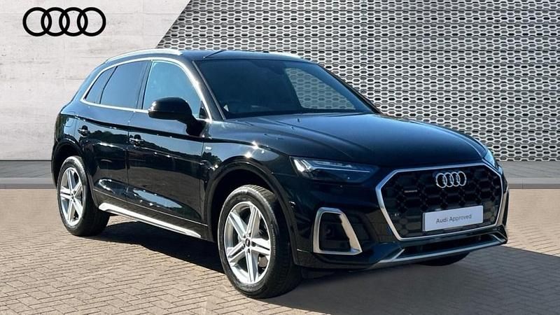 Black Used 2021 Audi Q5 S-Line SUV | £32,996 (Fair price) - Image 1/4