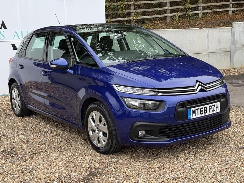 Used Citroën C4 PureTech 130 HP (95 kW) 2018 Blue MPV