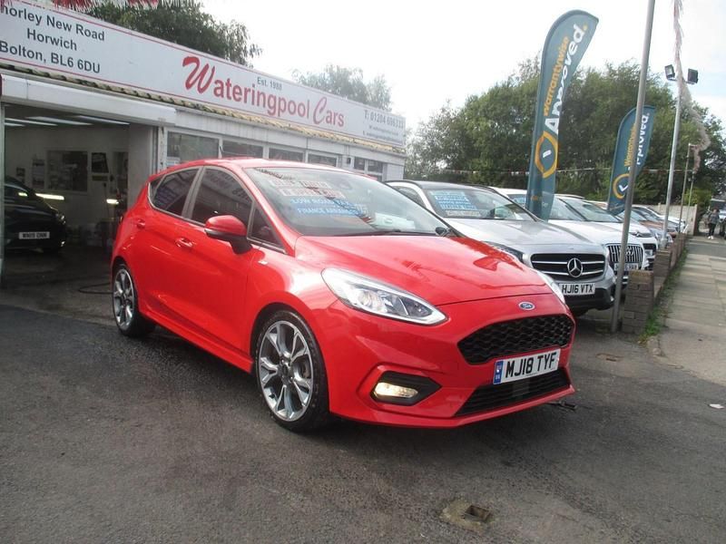 Red Used 2018 Ford Fiesta ST-Line Hatchback | £6,495 (Fair price) - Image 1/4