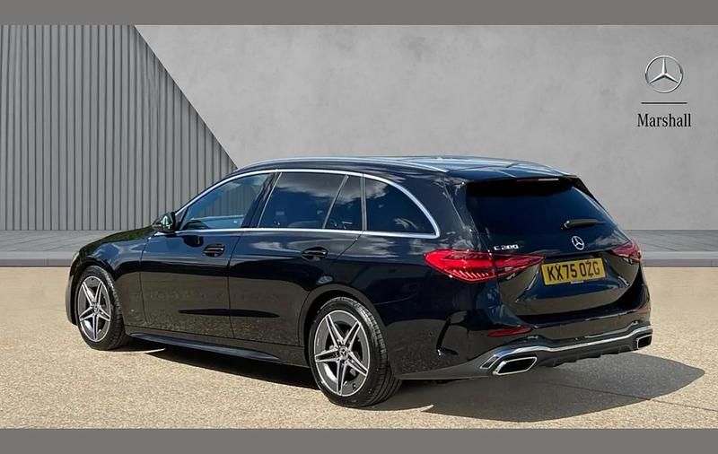 Used Mercedes C200 AMG line 200 HP (147 kW) 2025 Black Estate