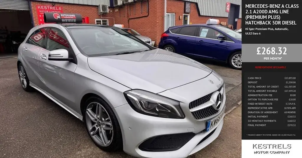 Used Mercedes A200 AMG line 136 HP (100 kW) 2018 Hatchback