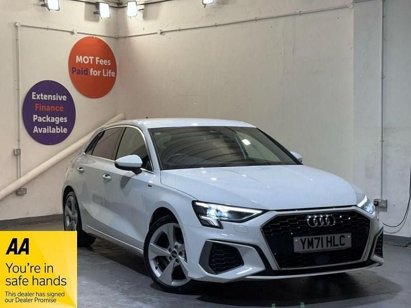 White Used 2022 Audi A3 Sportback S-Line Hatchback | £20,999 (Fair price) - Image 1/3