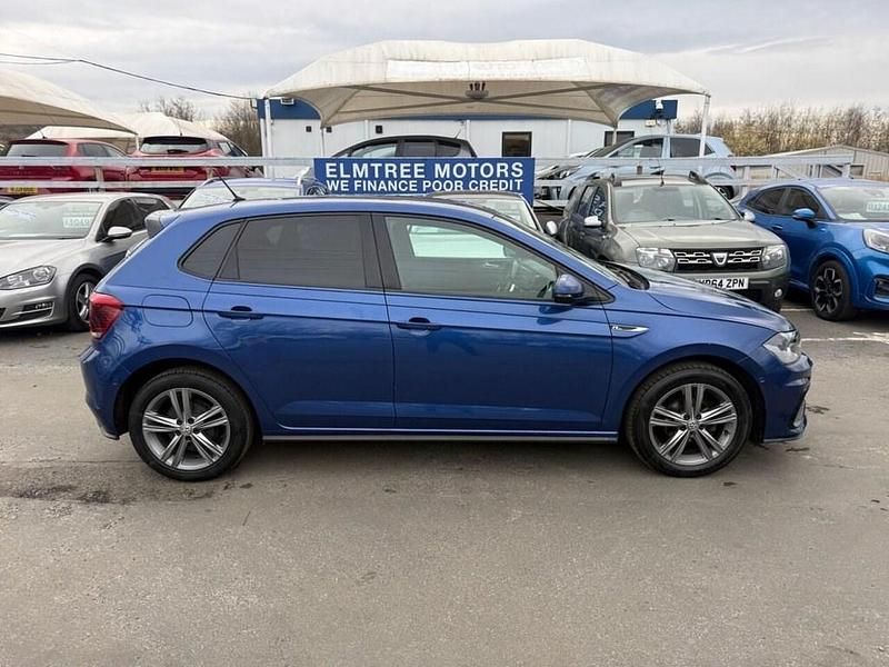 Used VW Polo R-line 95 HP (69 kW) 2019 Blue Hatchback