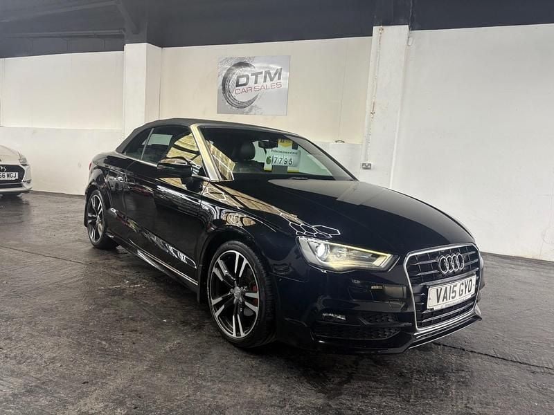 Used Audi A3 Cabriolet S-Line 2015 Black Cabriolet