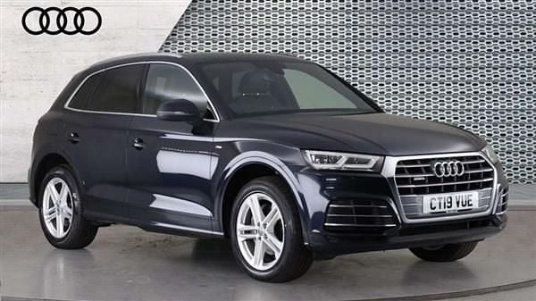 Blue Used 2019 Audi Q5 S-Line SUV | £22,335 (Good price) - Image 1/4