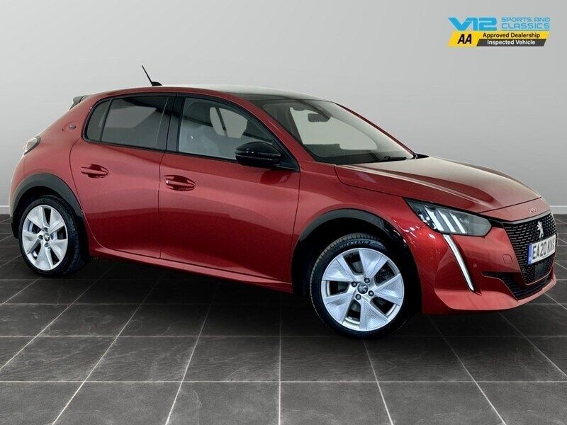 Red Used 2020 Peugeot e-208 GT-line Hatchback | £9,095 (Fair price) - Image 1/2