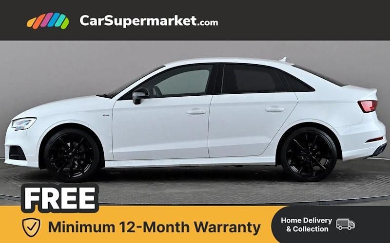 Used Audi A3 Black Edition 116 HP (85 kW) 2018 White Sedan