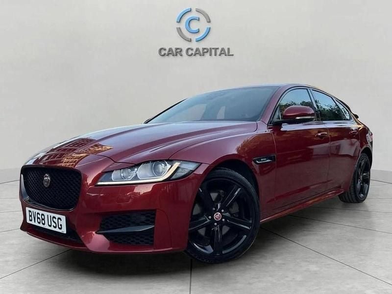 Red Used 2019 Jaguar XF R-Sport Sedan | £10,845 (Fair price) - Image 1/4