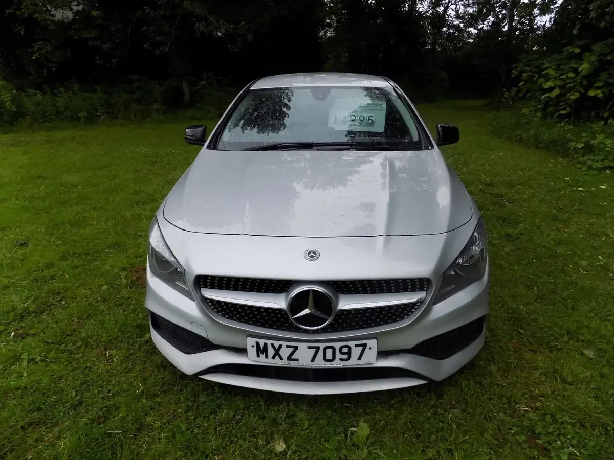 Used Mercedes CLA200 AMG line 156 HP (114 kW) 2018 Silver Sedan