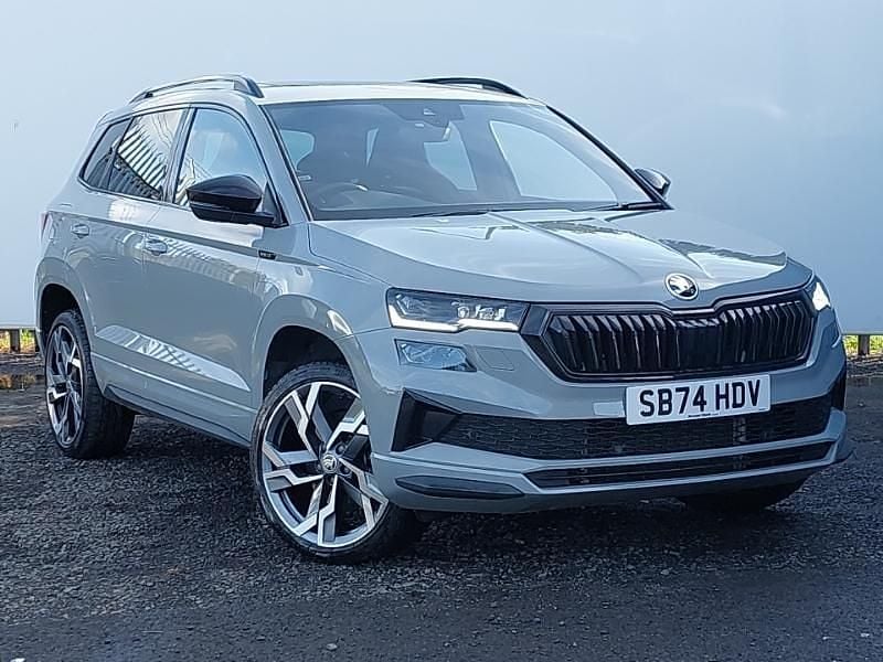 Grey Used 2024 Skoda Karoq SportLine SUV | £28,298 (A bit pricey) - Image 1/4