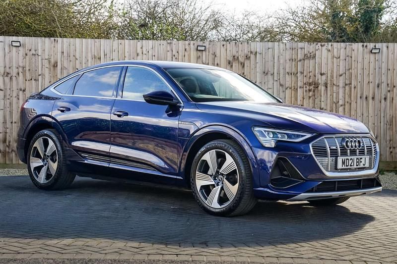 Blue Used 2021 Audi e-tron Sportback S-Line SUV | £24,995 (Fair price) - Image 1/4