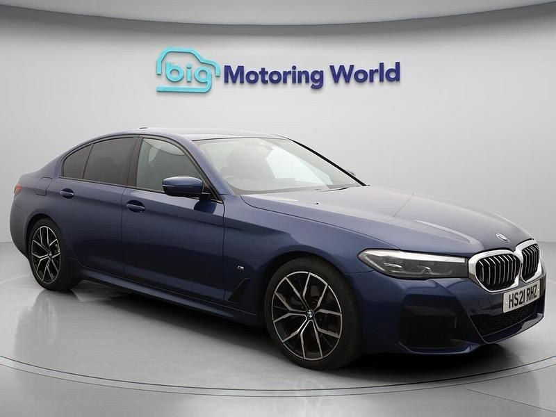 Blue Used 2021 BMW 520 M Sport Sedan | £26,200 (Fair price) - Image 1/4