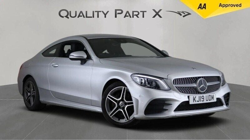 Silver Used 2019 Mercedes C220 AMG Line Premium Coupe | £15,875 (Good price) - Image 1/4