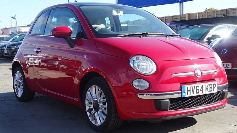 Used Fiat 500 Lounge 69 HP (50 kW) 2014 Red Hatchback