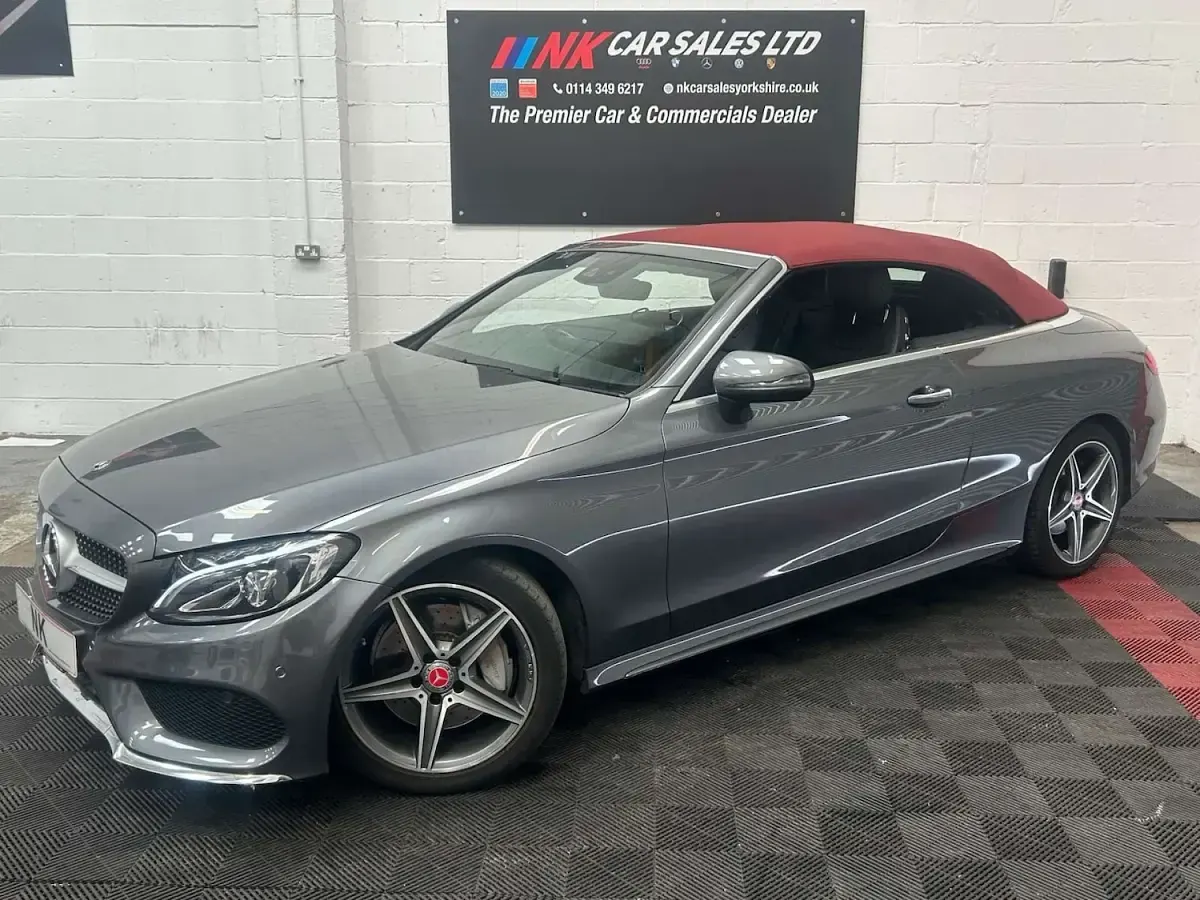 Usado Mercedes C250 AMG Line Premium Plus 2018 Cinzento Cabrios