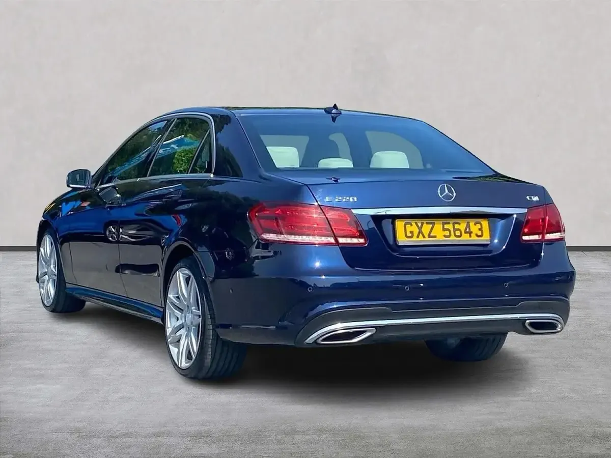Used Mercedes E220 AMG 2014 Blue Sedan