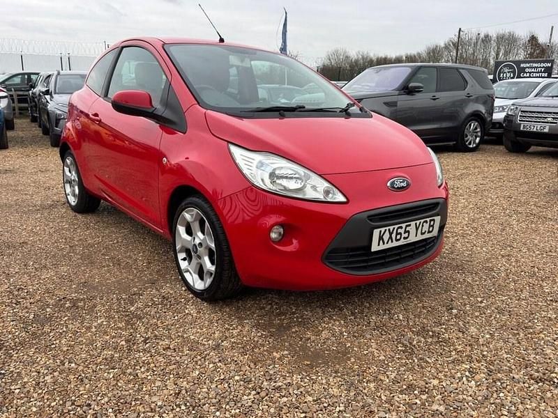 Used Ford Ka Zetec 69 HP (50 kW) 2015 Red Hatchback