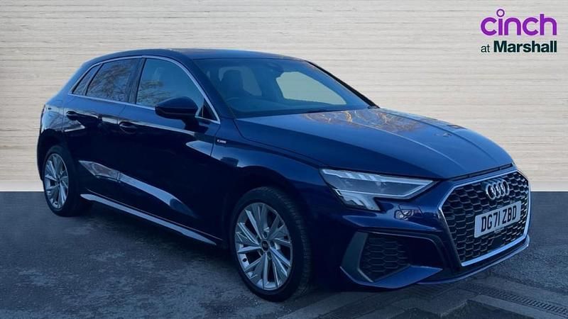 Used Audi A3 e-tron S-Line 204 HP (150 kW) 2022 Blue Hatchback