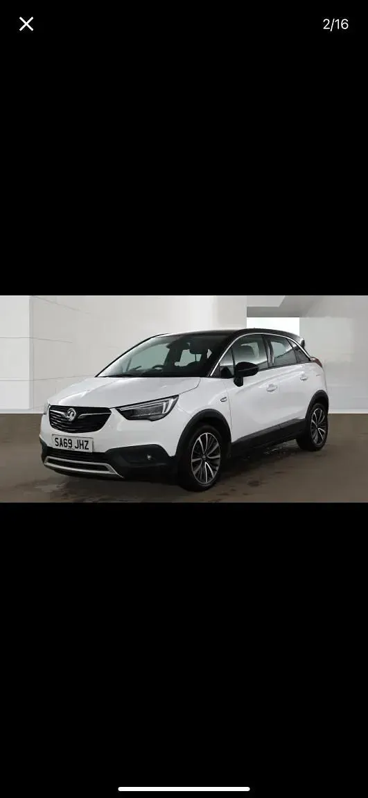 Used Vauxhall Crossland X Elite 83 HP (61 kW) 2019 White SUV