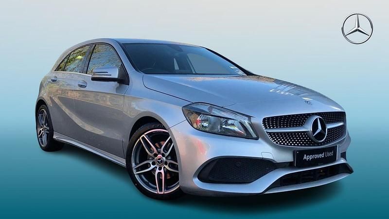 Silver Used 2017 Mercedes A160 AMG line Hatchback | £14,295 (A bit pricey) - Image 1/4