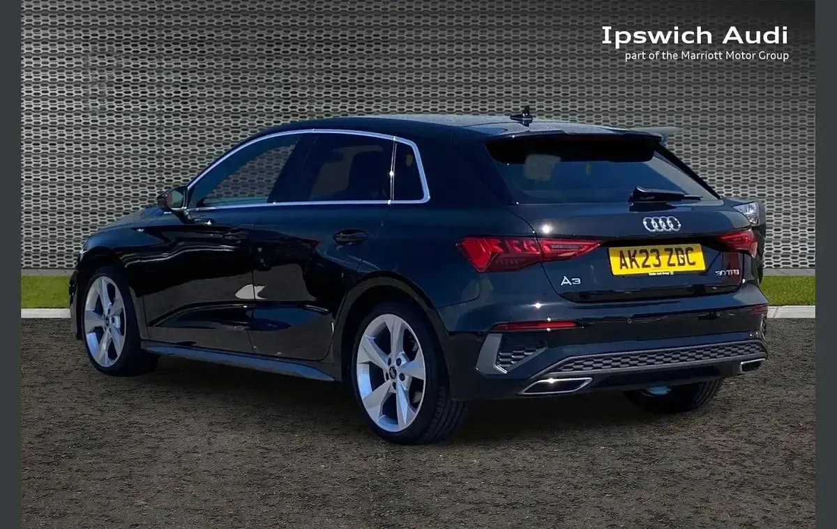 Used Audi A3 S-Line 108 HP (79 kW) 2023 Black Sedan