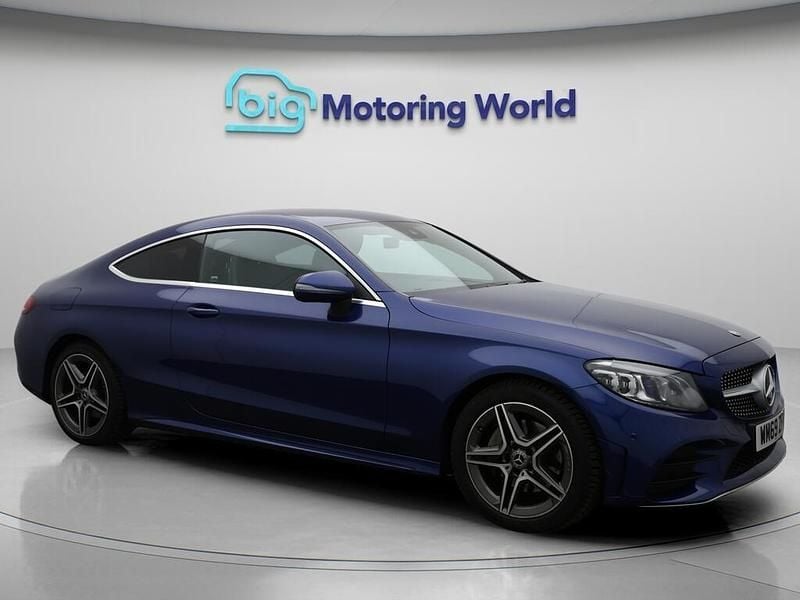 Blue Used 2020 Mercedes C200 AMG line Coupe | £21,466 (Fair price) - Image 1/4