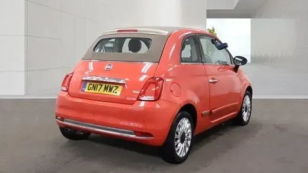 Used Fiat 500 Lounge 69 HP (50 kW) 2017 Pink Cabriolet