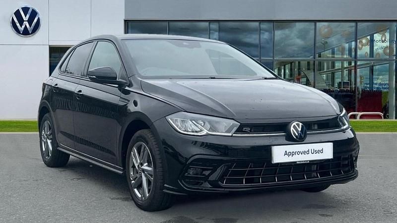 Black Used 2025 VW Polo R-line Hatchback | £21,833 (Fair price) - Image 1/4