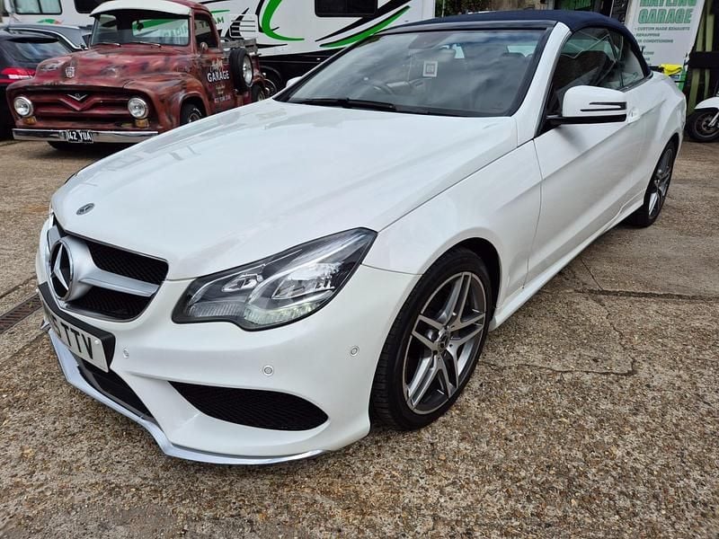 White Used 2015 Mercedes E220 AMG line Cabriolet | £11,755 (A bit pricey) - Image 1/4