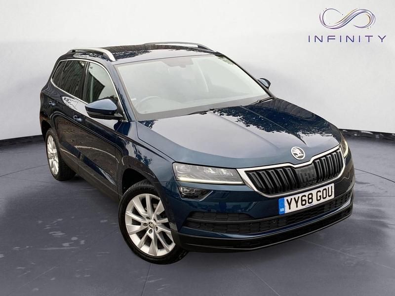 Blue Used 2018 Skoda Karoq SE L SUV | £10,649 (Fair price) - Image 1/4