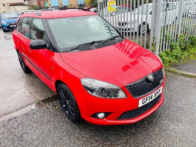 Red Used 2014 Skoda Fabia vRS Estate | £4,699 (Super price) - Image 1/4