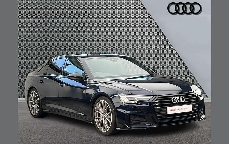 Used Audi A6 Black Edition 200 HP (147 kW) 2020 Blue Sedan