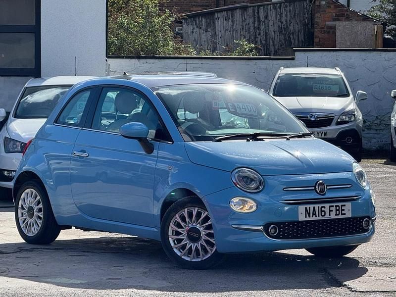 Used Fiat 500 Lounge 105 HP (77 kW) 2016 Blue Hatchback